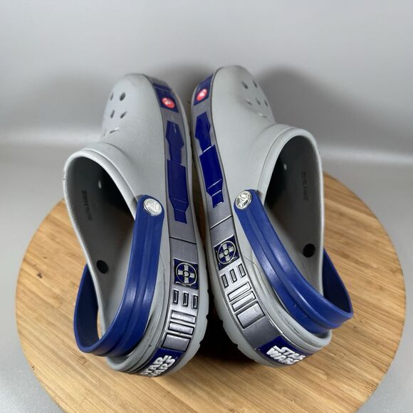 S Crocs Crocband R2-D2 Clog Mens 9 Womens 11 Grey Blue‎ Star Wars main image 5